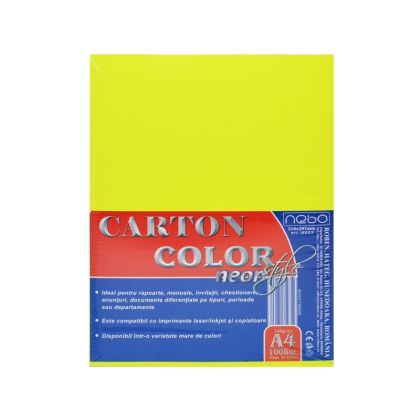 Carton color a4 180g neon set 100 nebo