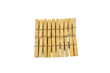 Carlige din bambus pentru rufe 7.1x1.3cm