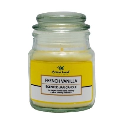 Lumanare parfumata sticla cu capac, French Vanilla