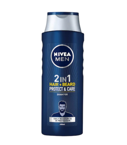 Sampon Nivea Men 2-in-1 Protect & Care pentru par si barba, 400 ml