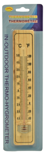Termometru din lemn pentru camera 21cm