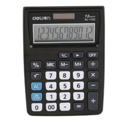Calculator buzunar 12dig alb-gri 1122 deli dle1122gr+++     