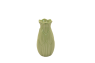 Vaza cu frunze,din ceramica 1285g 