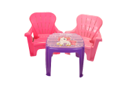 Masuta cu 2 scaunele roz-unicorn 2503 dolu