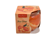 Lumanare parfumata in pahar juicy orange b97050