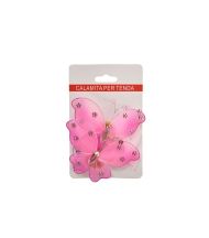 Magnet pentru perdea model fluture roz