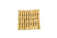 Carlige din bambus pentru rufe 7.1x1.3cm