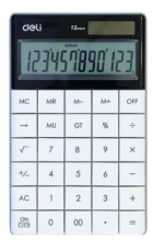 Calculator birou 12dig modern alb deli dle1589w+++