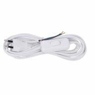Cablu cu intrerupator 3m alb 2x0.75 s08273