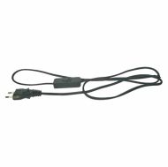 Cablu cu intrerupator 3m negru 2x0.75 s09273