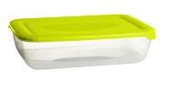 Caserola din plastic 3l capac verde 122701              