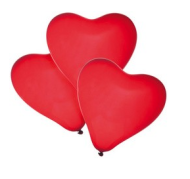 Baloane forma inima rosie heliu 40011462              