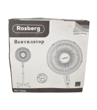 Ventilator cu picior rosberg 45w gri-alb r51760a-gri
