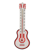 Termometru de camera din plastic in forma de chitara