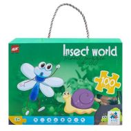 Puzzle in gentuta - insecte 100 piese 61004