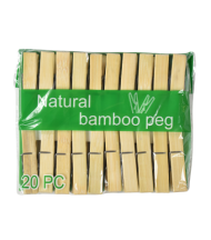 Carlige din bambus pentru rufe 6.0x1.2cm
