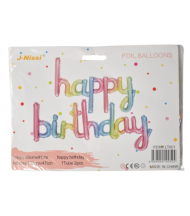 Set baloane folie happy birthday lt001